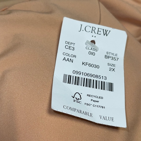 J.CREW SWIMSUIT CUTOUT ONE-SHOULDER WOMEN’S ONE-PIECE BLUE COLOR PLUS SIZE 2X - Picture 6 of 9